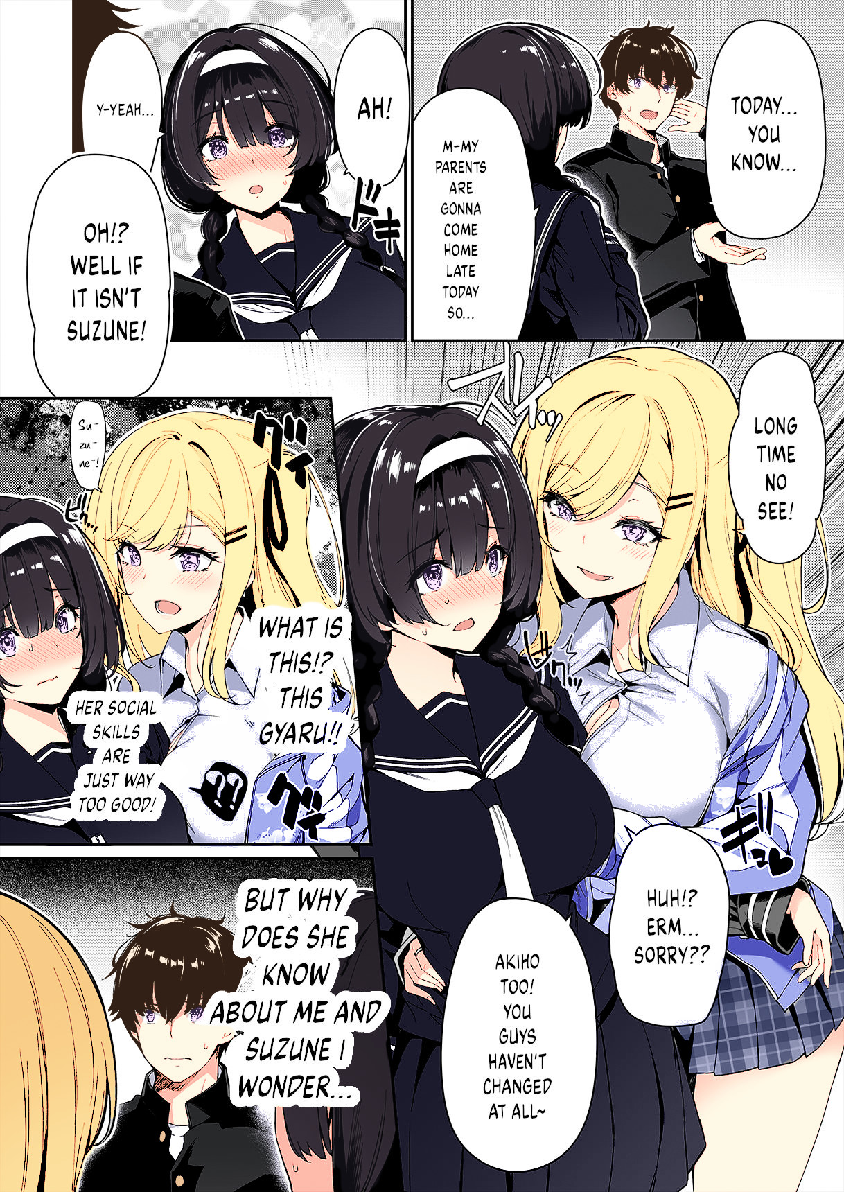 Hentai Manga Comic-A Story of the Asocial Couple And Gal Girls Sex Training-Read-2